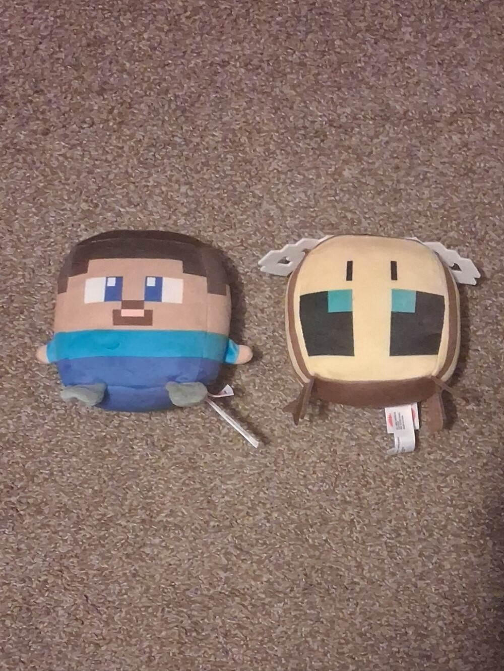 Mattel Plush Minecraft Toys STEVE & BEE